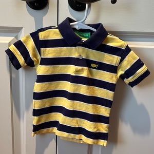 Masters Collection blue and yellow stripe boys 2T polo